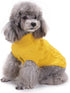 Small Dog Sweaters, Knitted Pet Cat Warm Sweatshirt, Winter Clothes for Kitten Puppy (Small, Yellow)
