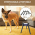 Elevated Dog Bowls for Large Dogs, Adjustable Width Stand for 7-10.6" Wide Bowls, 13.7 in Tall (Bowl Not Included)