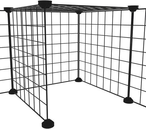 16pcs 13"x13" LANGXUN Small Animal Playpen with Waterproof Mat, Pet Playpen, Rabbit Guinea Pig Cages, Puppy Kitten