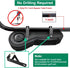 No Drilling Golf Cart Armrest with Cup Holder, Phone Bag, Fits 1" Side Square Tube for EZGO Club Car