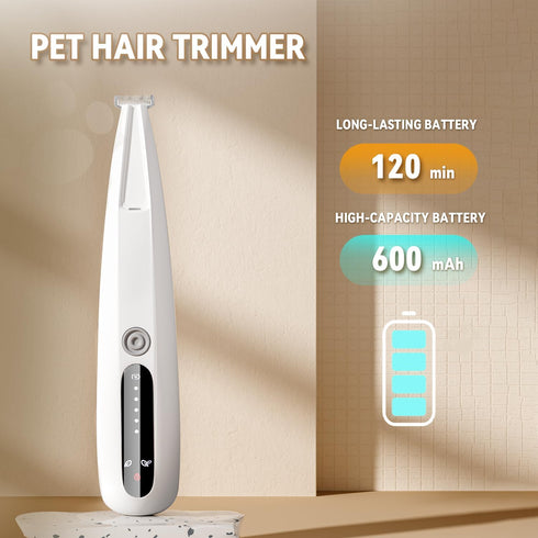 2026 Trimmer, Trimmer IP68 Trimming New Pet Precision Dog Paw with LED Light, Low Noise, Waterproof, Dual-Speed Motor