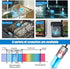 Mini 3W Aquarium Clean Light with Timer, Algae Removal LED Light for Fish Tank and Pond