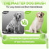 2pcs Pet Bath Brush with Shampoo Dispenser, Dog Bath Brush and Grooming Massage Brush for Dogs & Cats, Easy Dog Washing