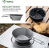 KAPILA 300ml Titanium Bowl with Folding Handle, Portable Camping Picnic Tableware