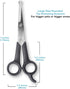 #1 Trimmer Set 2 Pets First Pet Grooming Scissors Body & Facial Durable Stainless Steel Blades. Rounded Tips Shears