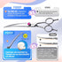Curved Scissors for Dog Grooming, 7 inch 30° Downward Professional Shears for Poodle Pet Cat Face, Japan 440C Stainless