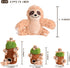 Interactive Squeaky Dog Toys - Plush Sloth Toy, Stuffing Woodland Friends Burrow for Small Medium Large Dogs