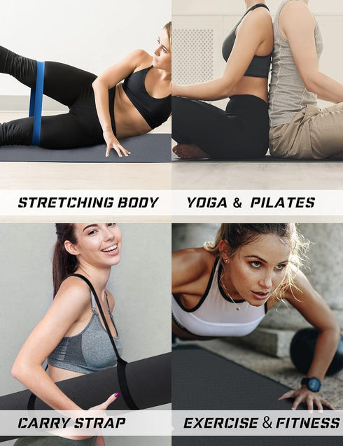 Yoga Mat Double-Sided Non Slip - 72'' x 32'' x 7mm Extra Wide Thick for Home Workout