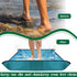 Wenfan 39.37" Camp Shower Tent Mat Non Slip Camping Mat Foldable Outdoor Shower Tent Floor Mat Portable Changing Tents