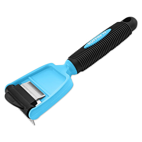 Ruffin' It Fur-B-Gone Pet Deshedding Tool, Small, Ideal for Dogs & Cats