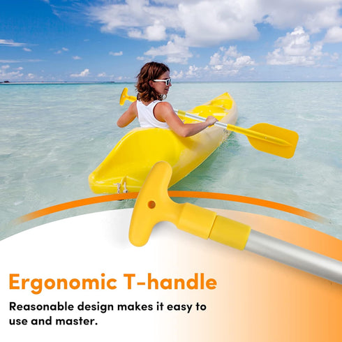 Telescoping Boat Paddle, Collapsible Oar for Kayaking, Rafting, Jet Ski, 21'' - 42'', 2 Pack