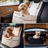 3 2 4"+2", 2 ZOMISIA Elevated Dog Car Seat for Medium Dogs, Adjustable Heights with Egg Crate Foam Boosters Dual-Sided