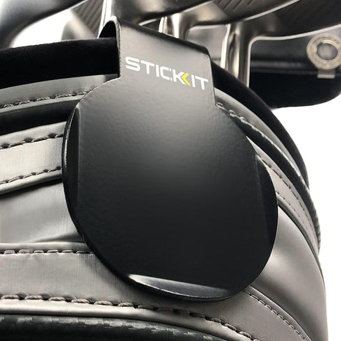STICKIT Magnetic Golf Bag Landing Pad, Metal Bag Clip for Quick Use of Magnetic Golf Gear & Accessories
