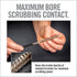 Real Avid Bore-Max Bore Brush, Bronze Gun Brush for Fast Gun Cleaning, Nickel Plated Barrel Brush