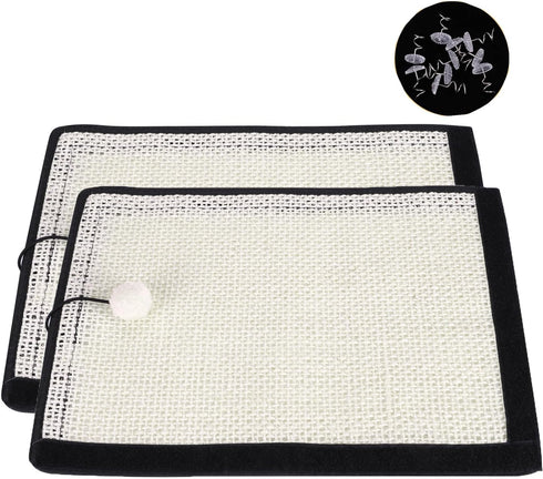 Cat Scratching Mat Pads, Natural Sisal Protector for Sofa, Couch, Chair, Wall, Carpets, Cat Scratch Mat for Claws