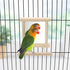 Bird Mirror with Perch, Bird Toys for Parrots, Budgies, Cockatiels, Lovebirds, Finches, Canaries