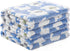 1 Pack 3 Blankets Super Soft Fluffy Premium Cute Elephant Pattern Pet Blanket, Blue Flannel Throw for Small Dog Puppy