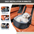 TOPOmerice 30 lbs, Cozy Dog Car Seat for Small Dogs up to Pet Booster Seat with Adjustable Harness & Non-Slip Base, Dog