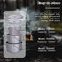 Outdoor 750ml - 2900ml Titanium Pot with Lid, Folding Bail Handle Camping Hiking Picnic Set