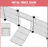 32 Playpen,47.5" 23.7" 31.5" Panels Small Animal x x Pet Playpen with Upgrade Waterproof Mat,C&C Cage for Guinea Pigs