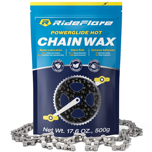 RideFlare Premium Chain Wax 500g Hot Melt Bike Chain Lubricant with Ultra