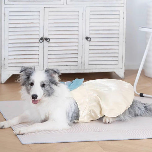 FLAdorepet Large Dog Princess Dress, Christmas Holiday Wedding Costume for Extra Large Dogs, Soft Summer Vest (White,