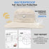 Waterproof Bucket Sun Hat for Women Wide Brim Breathable Mesh UPF50+ Safari Hat Criss Cross Ponytail Hole Outdoor Rain Hat