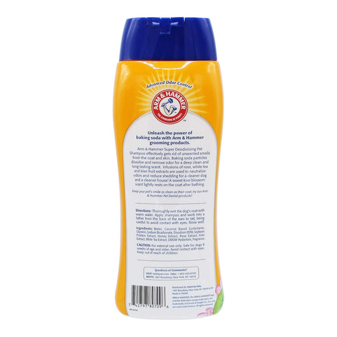 Arm & Hammer for Pets Super Deodorizing Shampoo for Dogs, Fresh Kiwi Blossom Scent, 20 oz, 6-Pack, Best Odor Eliminating
