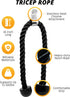 Tricep Rope Cable Attachment, 35" Pull Down Rope, Gym Equipment Cable Handles, Rope Attachment for Cable Machine