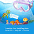 Kids Snorkel Set, Anti-Fog Diving Mask Swim Goggles and Dry Snorkel for Youth Boys Girls Age 4-14