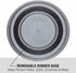 Loving Pets Bella Dog Bowls, Stainless Steel, Spill Proof, Small 10-20 lbs, Blueberry