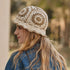 XYIYI Women Crochet Bucket Hat - Knit Handmade Foldable Beach Hat, Cute Hand Woven Fishing Hat