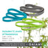 Gaiam Restore Resistance Training Workout Pull Up Bands - 3 Pack, Extra-Strong Durable Exercise Loop Cords