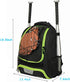 Youth Baseball Bag - Bat Backpack for Softball & T-ball Gear with Separate Shoe Compartment