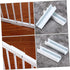 12 Pcs Safety Door Reinforcement Tools, Baby Gate and Stair Reinforcement Parts for Kids, White PVC Fence