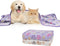 Dono 1 Pack 2 Dog Blankets, Soft Fluffy Cute Paw Pattern Fleece Pet Blanket, Warm Sleep Mat, Cute Print Design Puppy