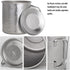TiTo Titanium Cup with Lid, Ultralight Portable 450ml Foldable Handle Camping Tea Coffee Water Mug for Outdoor Use