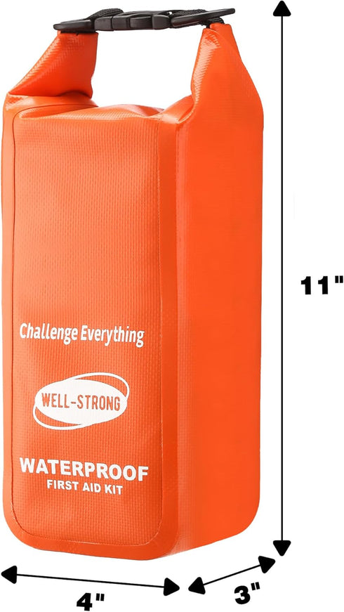Waterproof First Aid Kit Roll Top Emergency Kit for Fishing, Kayaking, Boating, Camping