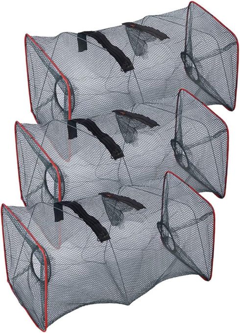 Unomor Folding Lobster Net 18.11X8.66 Inch Portable Crab Trap Crawfish Bait Cage