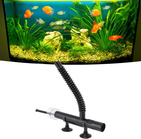 Aquarium Oil Filter, Water Protein Skimmer for Fish Tank, Oil Remover with Flexible Tube