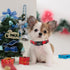 Lionheart Glory Christmas Plaid Dog Collar, Adjustable Soft Collars for Small Medium Large Dogs, Red Dog Collars