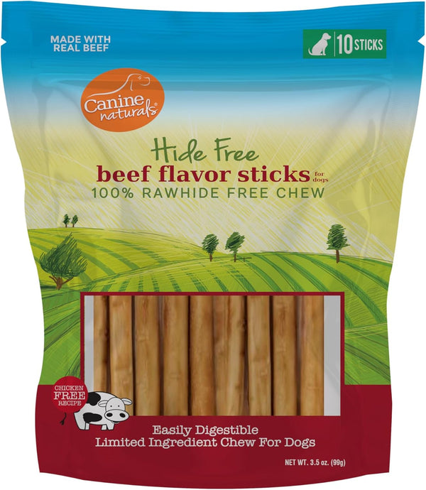 Canine Naturals Beef Chew - Rawhide Free Dog Treats - Made With