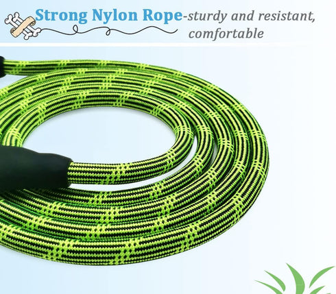 1/5" Rope Dog Leash for Small Dogs, 6FT Lightweight Sturdy Nylon Pet Leash with Rotating Metal Clip