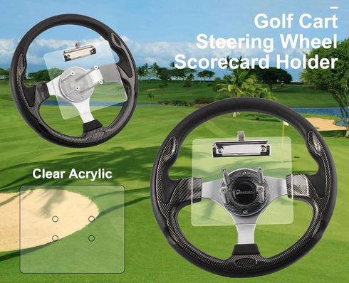 Golf Cart Scorecard Holder with Pencil Holder for Club Car EZGO Yamaha