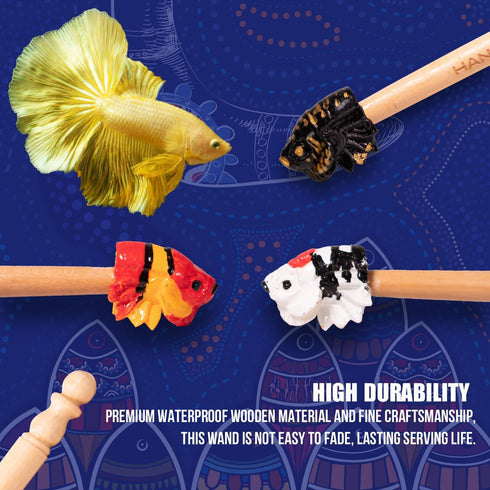 Fish Training Stick Toys, Betta Training Wand for Fish Tank Decor