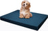 Dogbed4less Memory Foam Platform Dog Bed, Crate Mattress for Orthopedic Joint Relief, Medium 35X22X3, Pacific Blue