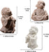 3 Pack Aquarium Ornaments, Mini Buddha Statue Sculpture Decoration for Fish Tank