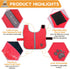 Queenmore Reversible Winter Fleece Dog Coats, Waterproof Pet Jacket for Cold Weather, Available in Sizes XS to XL
