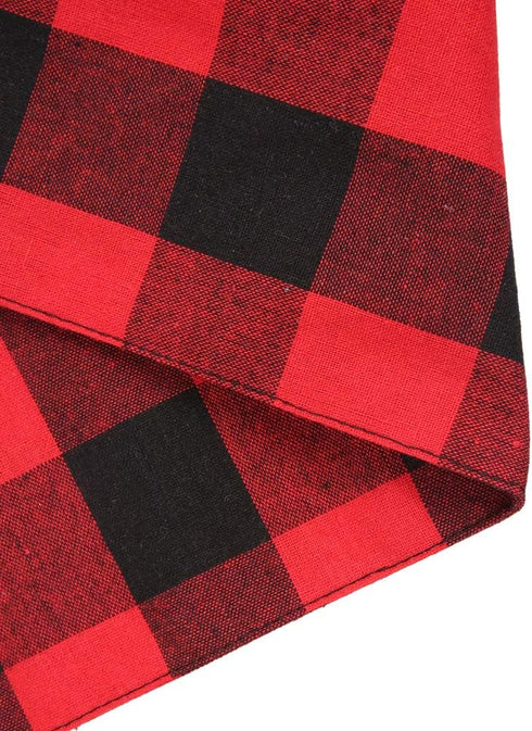 2Pcs Christmas Dog Bandana Triangle Scarf, Plaid Accessories Bibs for Dog and Cat