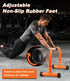 TABEKE Push Up Bar, 12" High Parallettes Bars & Dip Bar with Foam Handles, No Wobbling Calisthenics Equipment